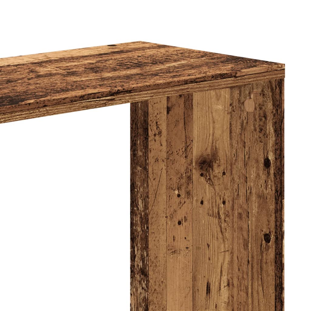 Bookshelf 5 Shelves Rustic Wood Look 45 x 23.5 x 162.5 cm Engineered Wood