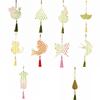 Zongzi Bamboo Pendant Material Kit Handmade Wind Chime Kit  Courtyard Decor