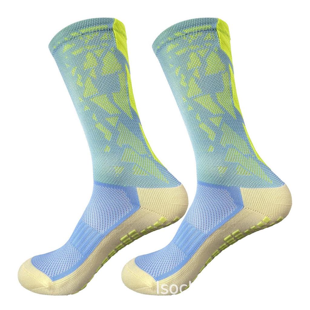 Silicone Non-slip Grip Socks for Men: Football, Basketball, Cycling - Thickened, Towel Bottom Sports Socks