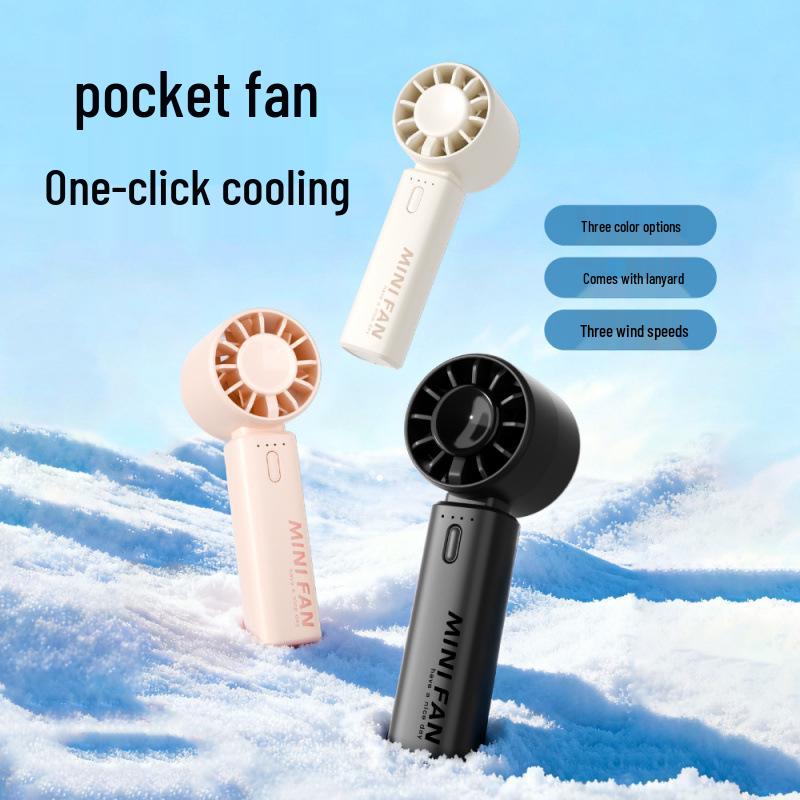 2026 High-Speed USB Rechargeable Mini Turbine Fan for Students and Outdoor Use