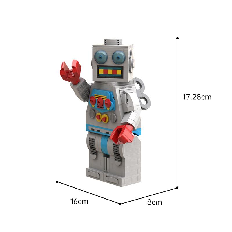 Buildmoc Ideas Clockwork Robot Action Figures MOC Set Building Blocks Kits Toys for Children Kids Gifts Toy 707PCS Bricks