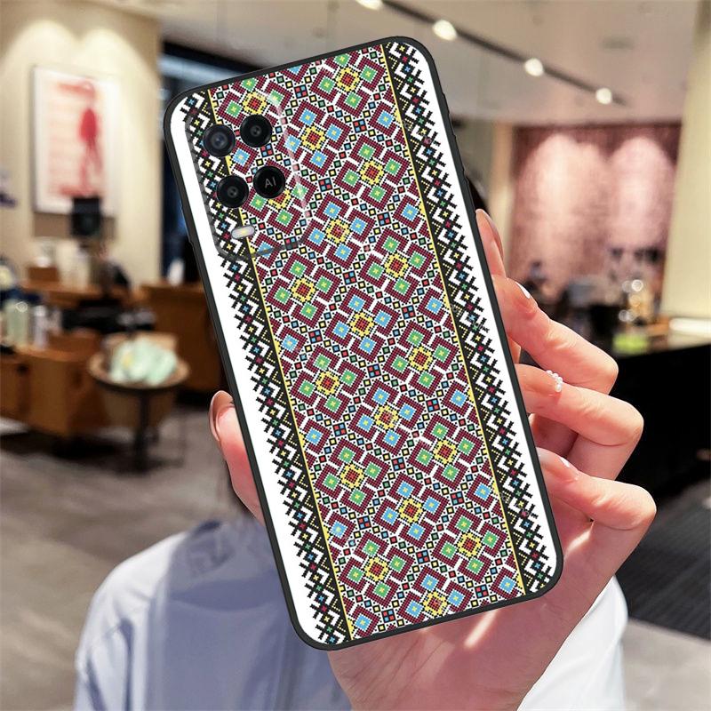 Украина Украинская вышивка Чехол Для Oppo A94 A74 A54 A18 A38 A58 A78 A98 A40 A60 A80 A16 A76 A96 A15 A17 A77 A57S Обложка