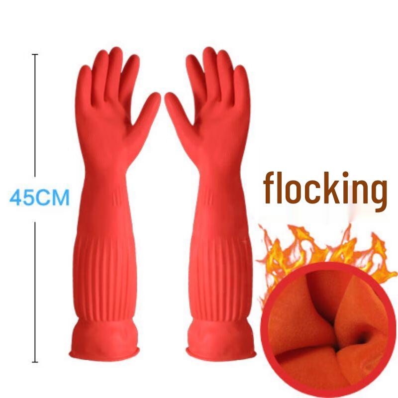 Extended Rubber Latex Gloves