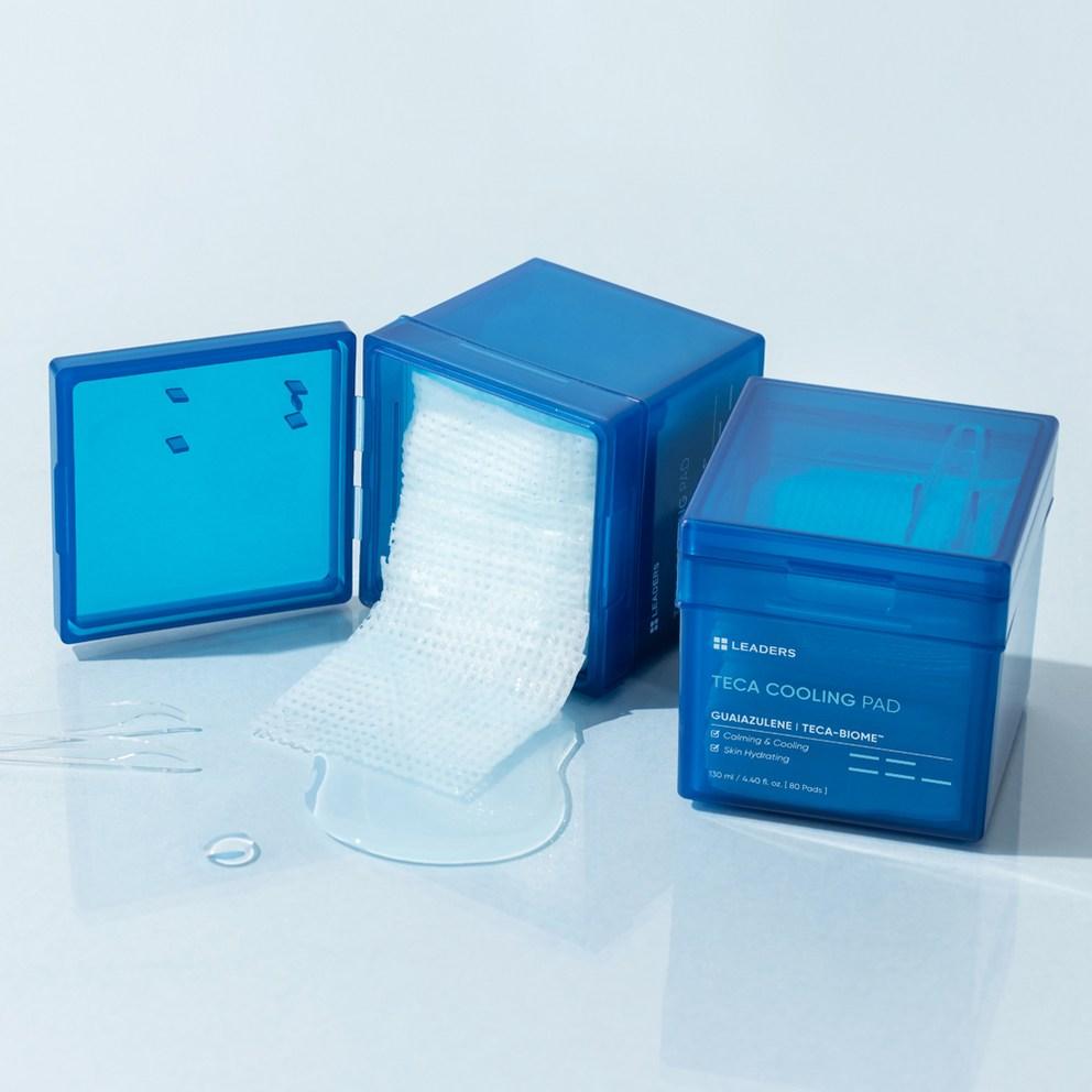 [Leaders Cosmetics] Охлаждающий успокаивающий пэд 130 мл, 80 шт.