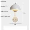 Danish Designer Flower Bud Wall Lamp Bedroom Bedside Lamp Simple Luxurious Decoration TV Background Wall Children Room Wall Lamp