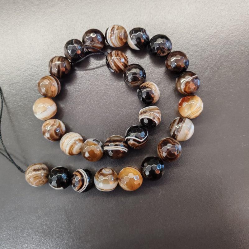 14 мм граненые круглые бусины из агата для изготовления ожерелий и браслетов своими руками