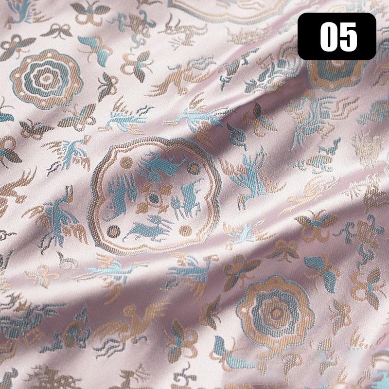 Роскошная высококачественная жаккардовая парчовая шелковая ткань для самостоятельного шитья чонсам ханьфу платье обивка одежды винтажная дизайнерская ткань