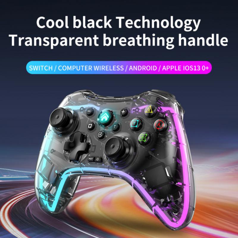 Геймпады для видеоигр, беспроводной контроллер RGB Pro, совместимый с Nintendo Switch/Switch Lite/Switch OLED/Android/IOS/Windows PC/Mobile