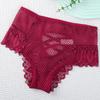 High Waist Tummy Control Lace Panties with Criss-Cross Straps - Sexy Plus Size Triangle Design