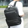 Genuine Leather Men's Bag Backpack Students Large Capacity Schoolbag Backpack Casual Travel Bag