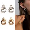 Cute Circle Earrings Fashionable Studs Earrings Elegant Ear Pin Ear Jewelry Alloy Material Suitable for Daily Outfits