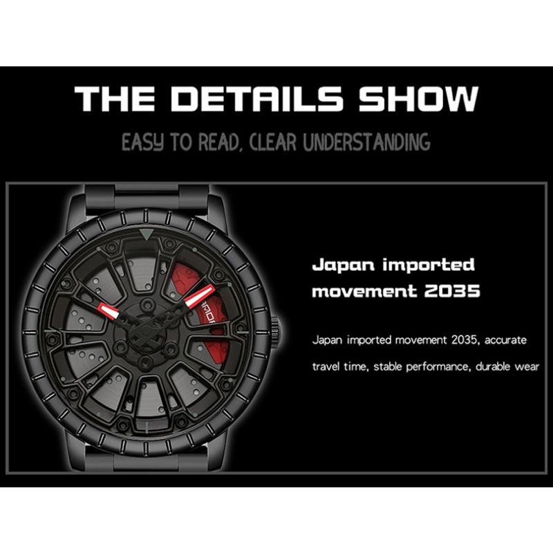 SANDA Новые мужские кварцевые часы со стальным ремнем, модные тенденции, простые креативные полые кварцевые мужские часы