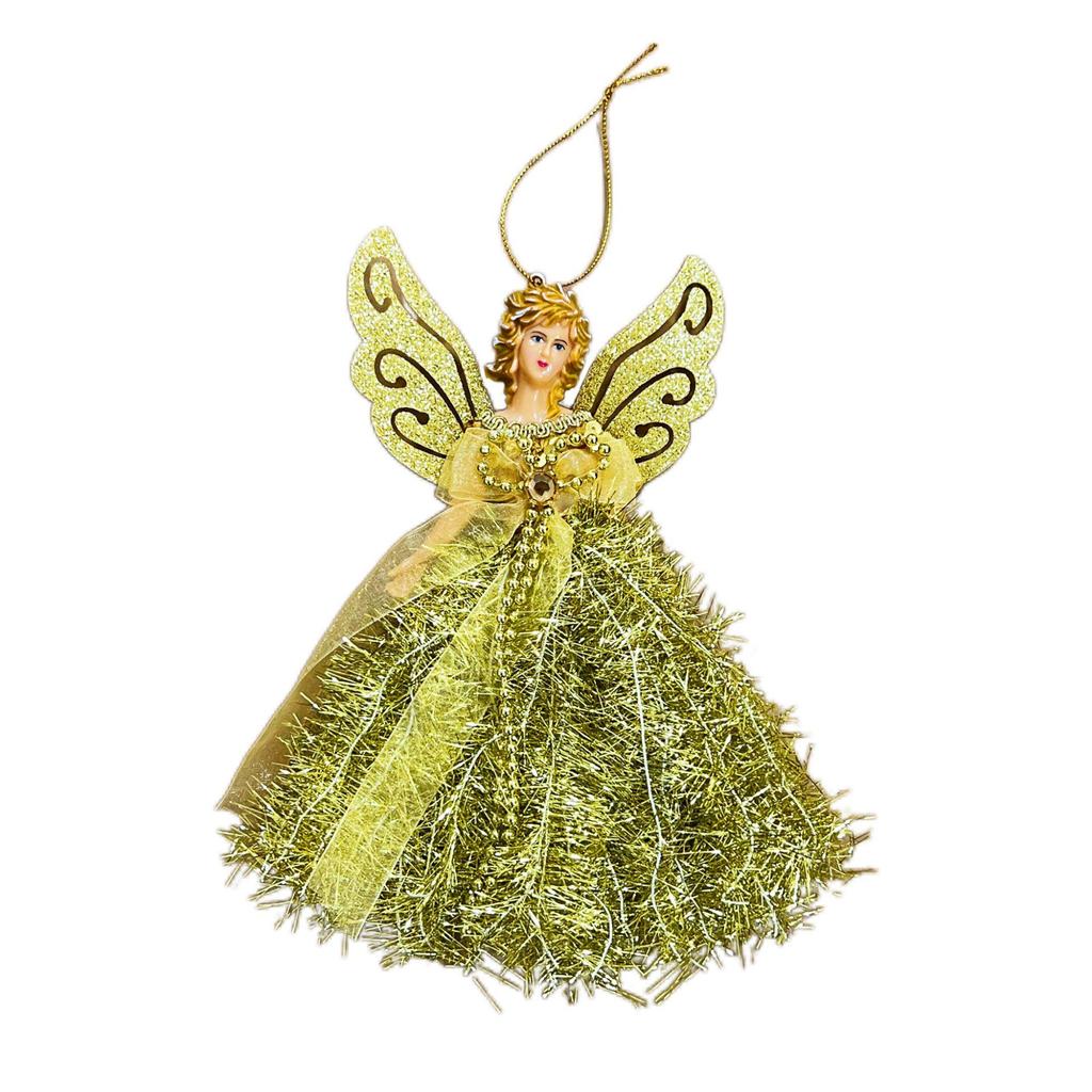 Трехмерное кружевное украшение «Ангел»: Креативное украшение для рождественской елки.