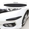 40.5 X 5CM 2/4pcs Car Front Rear Bumper Protector Guard Scratch Auto Rubber Sticker Black Universal Silane Trim Car
