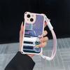 Ae78 Fashion Car Pattern Design Art Soft Phone Cases for iPhone 16 15 14 13 12 11 Pro Max 7 8 XR with Wrist Strap Lanyard Corner Protection Back Cover