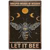 Металлические жестяные знаки «Кормление пчел», настенная декоративная табличка, винтажный художественный постер, железная картина для пещеры для мужчин, домашнего кафе, садового клуба, бара