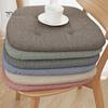 Chair Cushion with Anti-slip Fixing Strap Thickened Sponge Padding Soft Elastic Horse Hoof Shape Chair Cushion Home Kitchen Office Patio Seat Pad