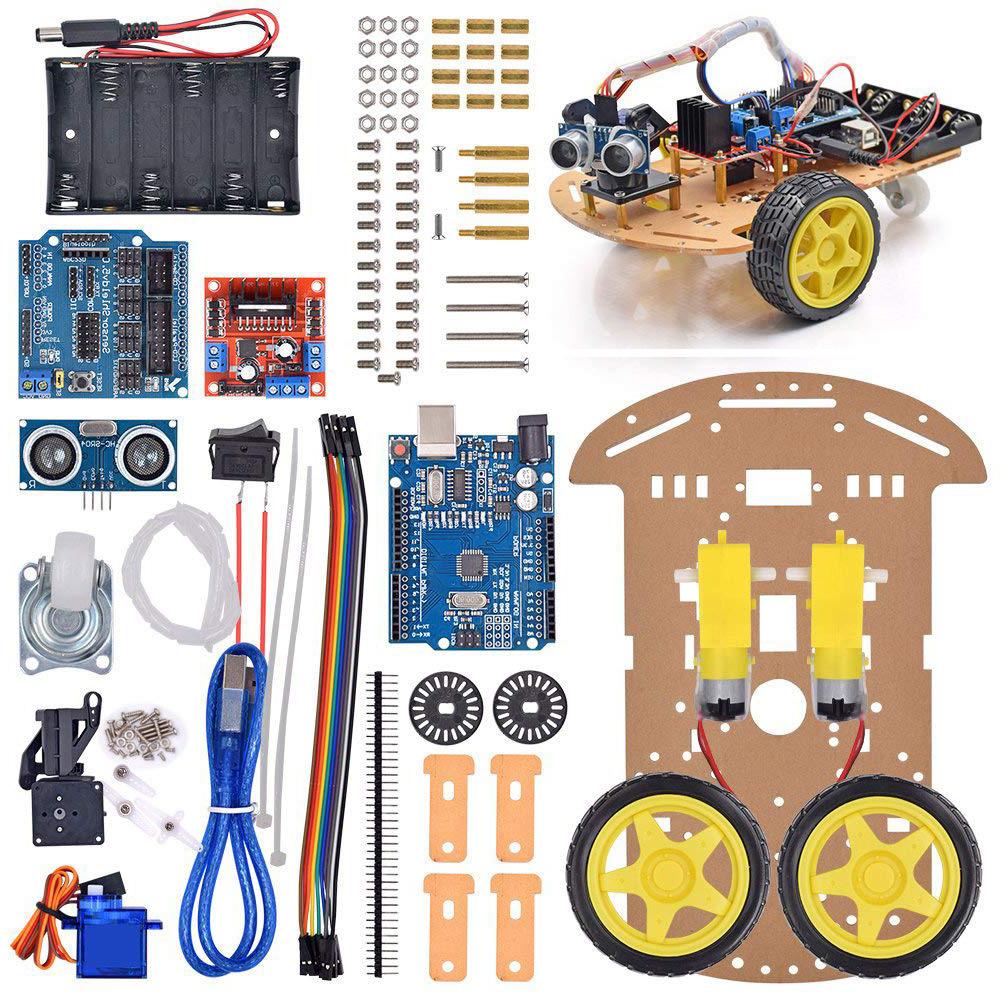 Для робототехнического набора, совместимого с Arduino, с функцией обхода препятствий, 4 датчиками следования, 20 линейными энкодерами и печатной платой-каркасом