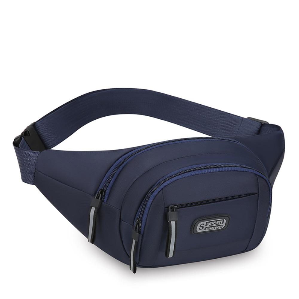 Large Capacity Mobile Waist Bag Wear-resistant Sports Walking Bag Fashion Men Chest Bag Riding