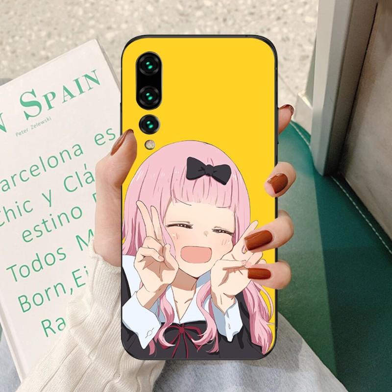 Чехол для телефона Fujiwara Chika Girls для Huawei P50 P40 P30 Pro Lite P Smart 2021 2019 Magic 3 мягкий черный чехол для телефона