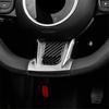 Наклейка из настоящего твердого углеродного волокна для Fiat 500 Abarth 595 20-23 Черная