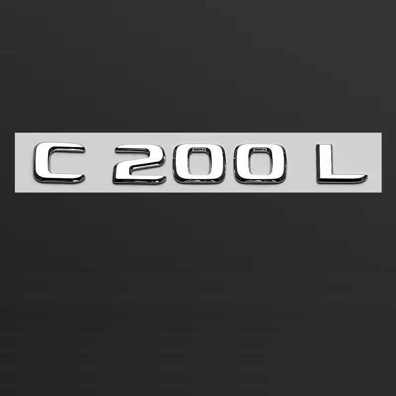 ABS Car Trunk Letters Logo Badge Emblem Decals Sticker For Mercedes Benz Benz AMG W203 W205 W206 W211 W220 W212 W210 GLC CLA GLK GKMNO1