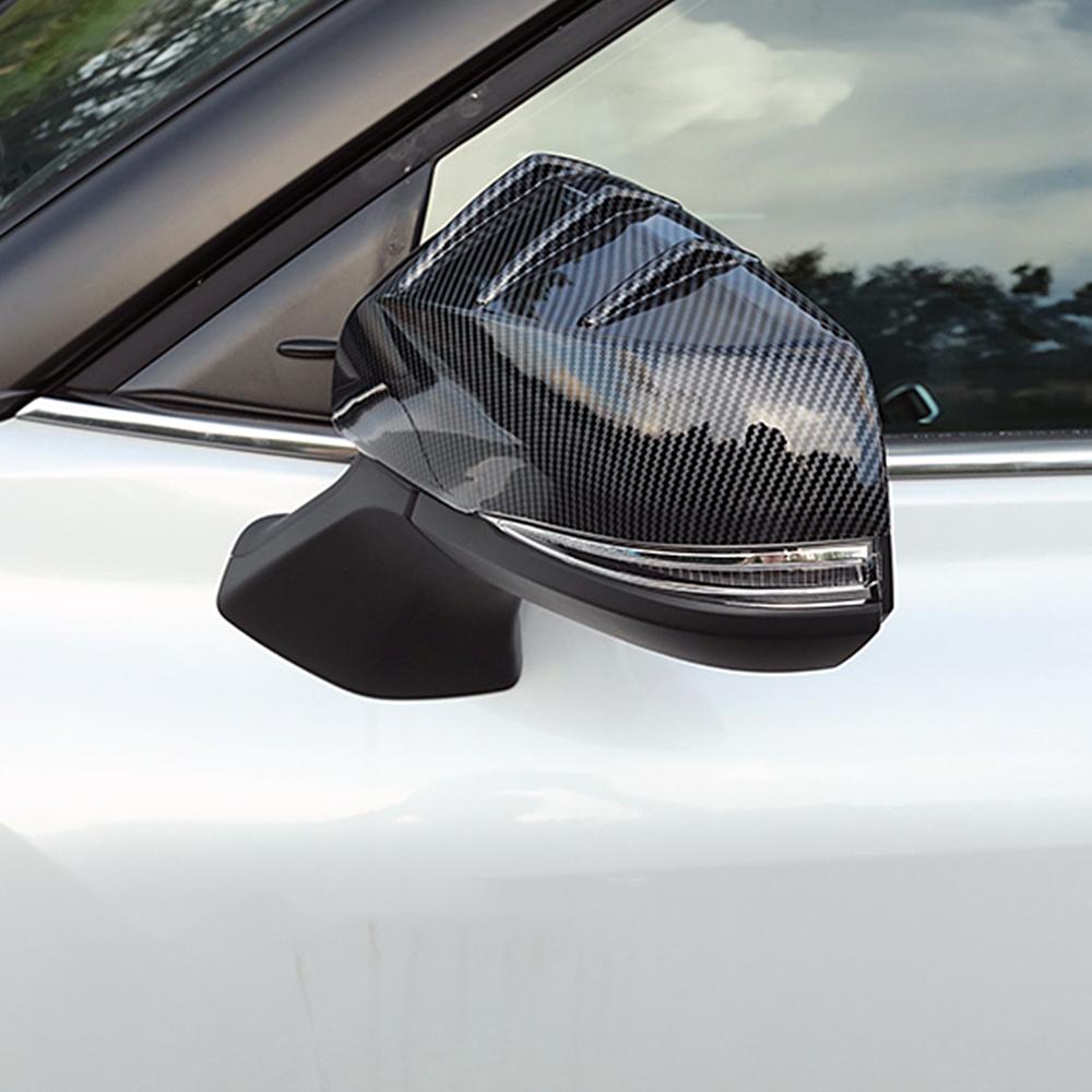Для Toyota Sienna 2024 2024 карбоновое цветное боковое зеркало заднего вида с хромированной отделкой, внешняя наклейка для изменения цвета