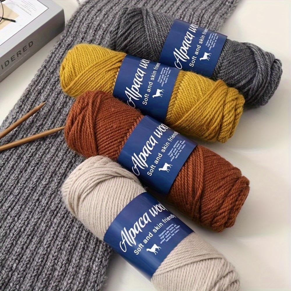 3 шт. 300 г/10,58 унций/упаковка пряжи альпака - толстая, мягкая и уютная для вязания спицами и крючком свитеров, ветровок, шарфов, шапок