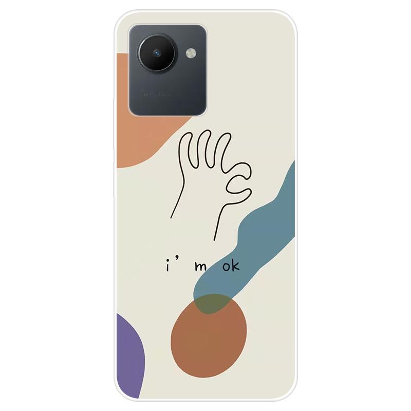 Для Realme C30S C 30S RealmeC30S чехол Мягкая силиконовая задняя крышка Чехол для телефона с рисунком из мультфильма Разнообразие