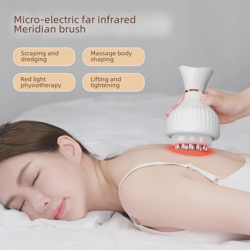 Electric Meridian Brush: Full Body Massage & Slimming Heat Scraping Tool