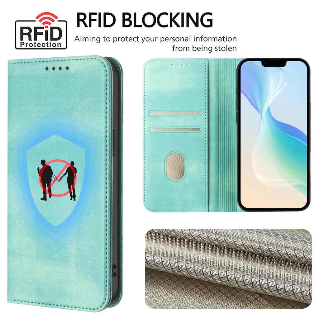 For Itel Power 70 4G Wallet Cases Retro Texture RFID Blocking Leather Phone Cover