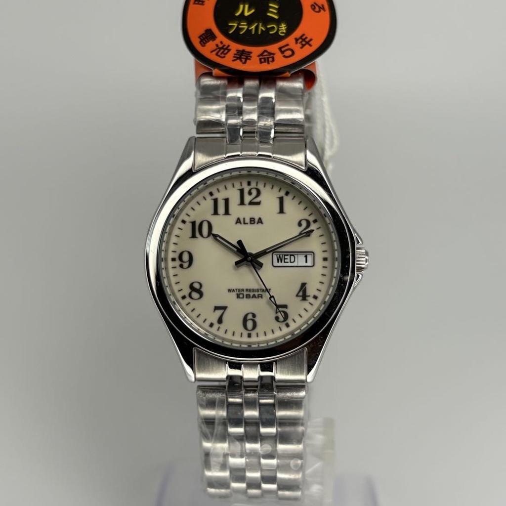 [USED] Seiko Alba Quartz Watch with Genuine Bracelet, Battery Replaced