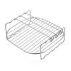 Air Fryer Accessories with Skewers|Double Layer Stainless Steel Airfryer Grill|Multi-Purpose Rack S