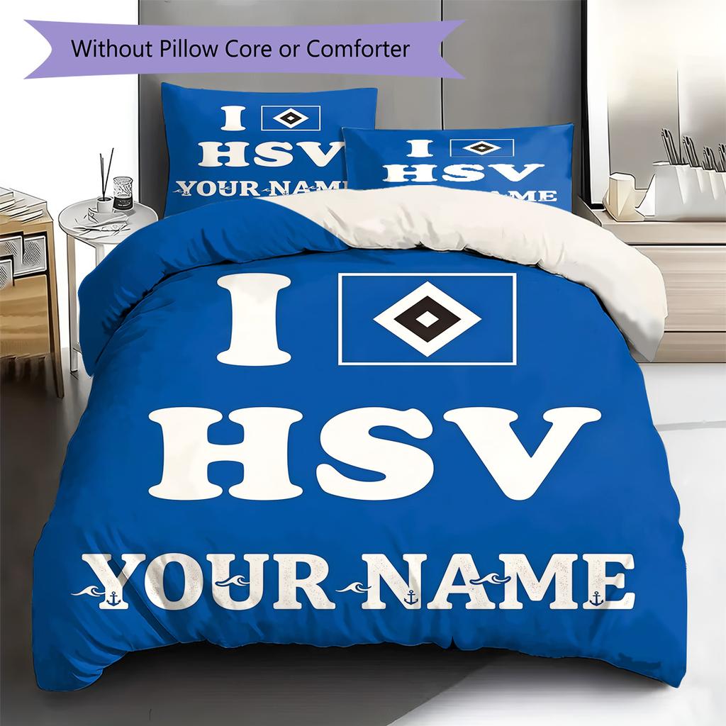 Custom Name HSV Bedding,Quilt Set Quilt Cover Pillowcase Home Birthday Gift(1 * duvet cover + 2 * pillowcase, without core) -HE70