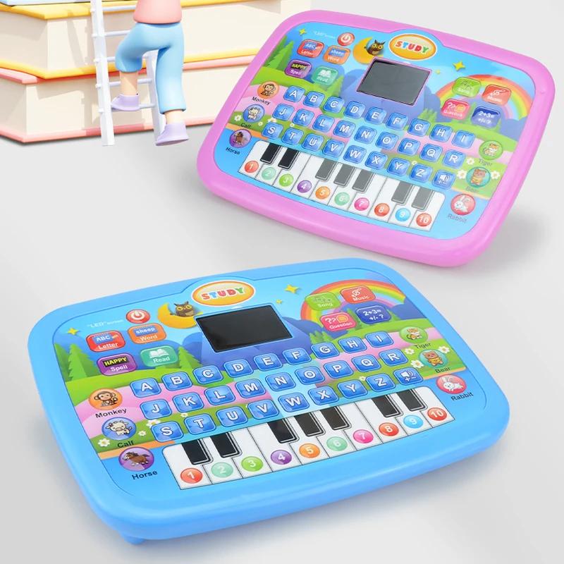 Детский развивающий планшет, для детей от 3 лет, обучение грамоте, математике, музыке, также можно использовать как электронную клавиатуру, подарок на день рождения, Рождество