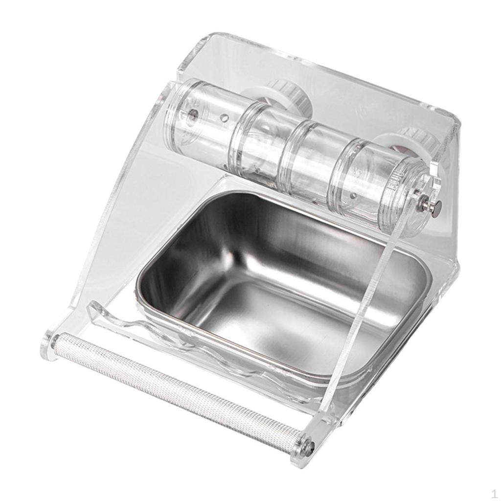 Кормушка для птичьей клетки, игрушка для кормления, прозрачная, герметичная, легко моется, подвесная кормушка для домашних животных