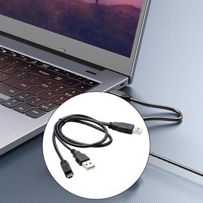 Двойной кабель USB2.0 A папа - Mini 5Pin Y-кабель с дополнительным питанием для портативных устройств хранения данных Mini 5Pin разъемы