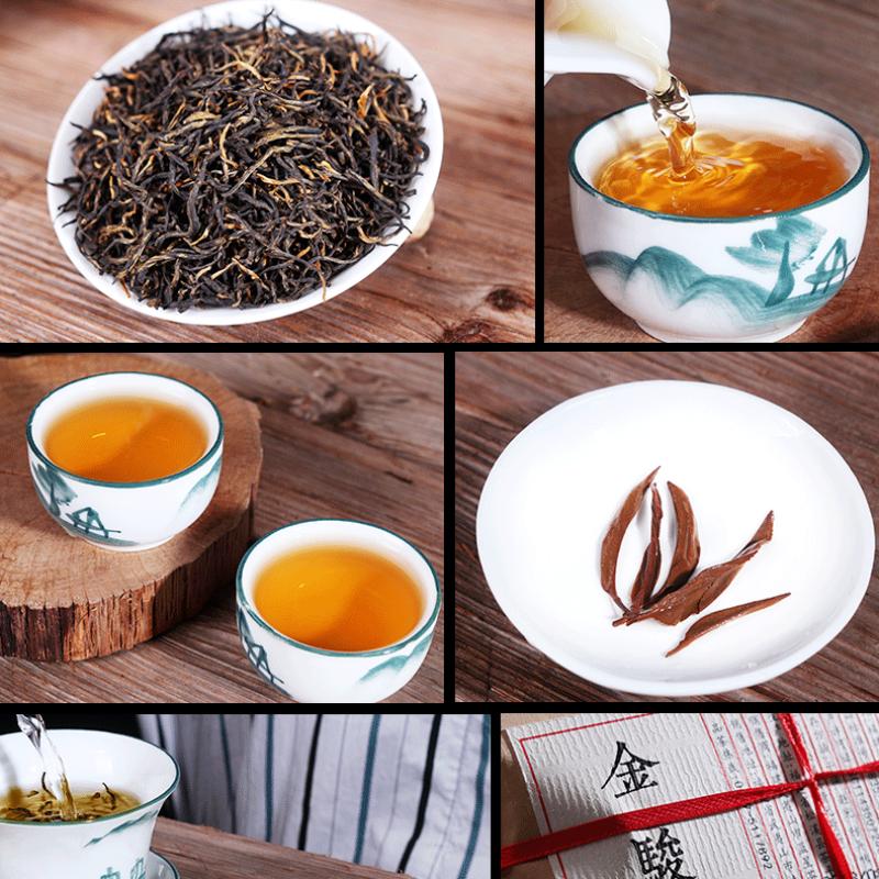 Органический черный чай Jin Jun Mei Golden Eyebrow Wuyi, 500 г, красный чай Jinjunmei Junmee