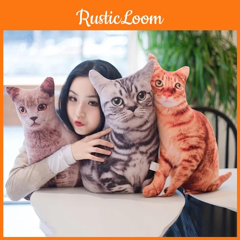 Cat Simulation 3d Plush Stuffed Toy Animal Doll Room Decoration Gift Birthday