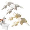 1set 4cm Plastic Toilet Seat Hinge Bolts Screw White Toilet Lid Hinge Mounting Fittings Bathroom Hardware Replacement Parts