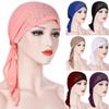 (Carry Me)Women India Muslim Stretch Turban Hat Cotton Hair Loss Head Scarf  Wrap