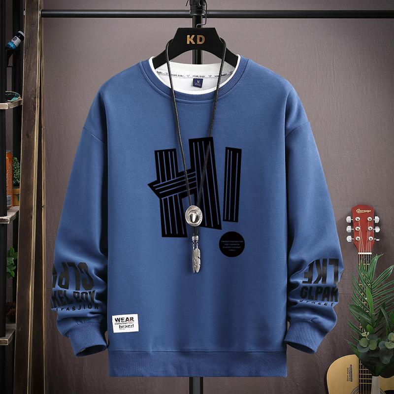 Spring  Autumn Men's Sweatshirt Japan Cartoon Cat Sportswear Long Sleeved O Neck T-shirt  Harajuku High Street Men Clothing 2024