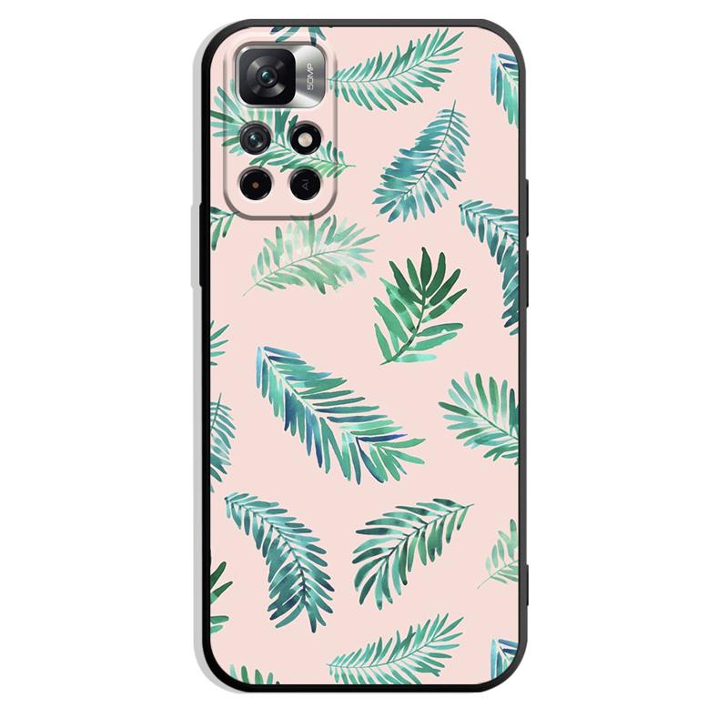 Retro Flower Leaf Phone Case For iPhone Samsung Galaxy Redmi Xiaomi Note S A 7 8 9 10 11 12 13 14 15 16 20 21 22 23 53 54 Pro Max Plus Ultra TPU Soft