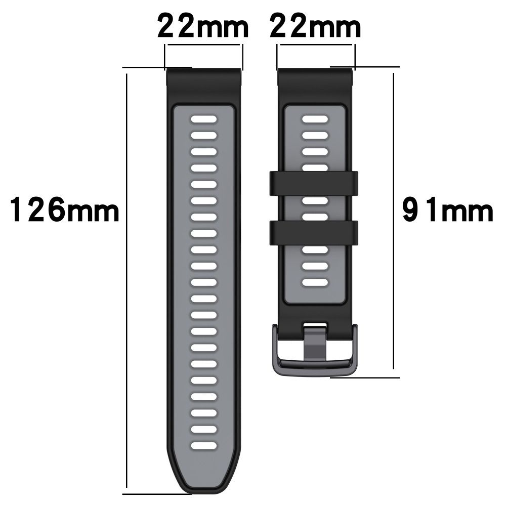 Double Color Wristband Replacement Bracelet Silicone Strap for Garmin Forerunner 965 955 945 935