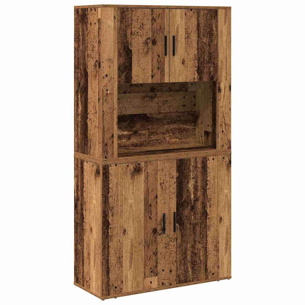 Highboard Reclaimed Wood 80 x 33 x 150 cm Engineered Wood