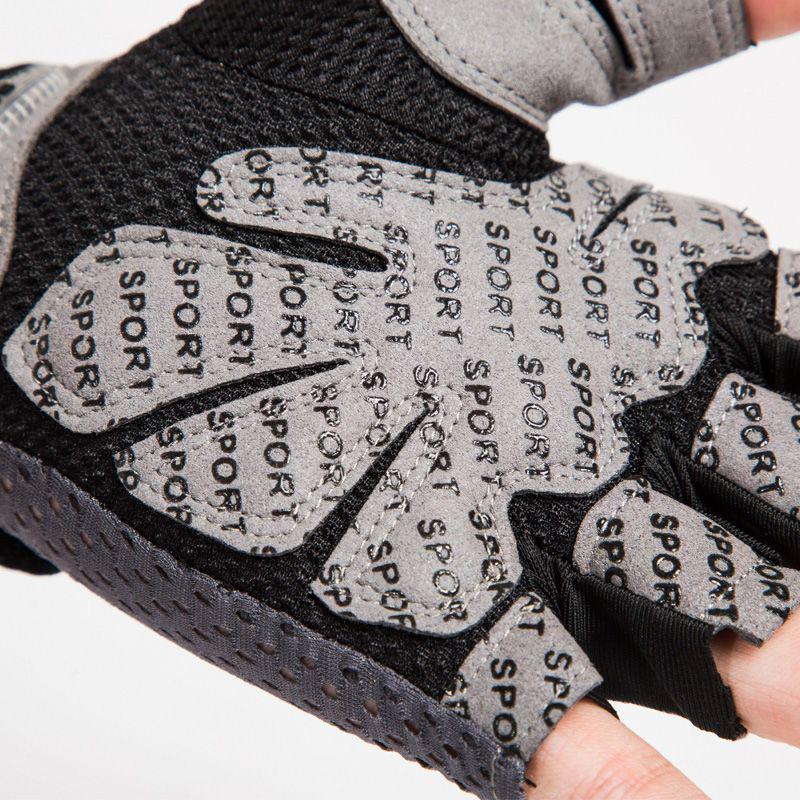 Перчатки для фитнеса с дышащей сеткой и полупальцами для мужчин и женщин — нескользящие, против мозолей, идеально подходят для занятий в спортзале, йоги, езды на велосипеде и других видов спорта