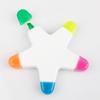 Highlighter Pen Star Shape Design Ink Smooth Flow Bright Color Painting Pen