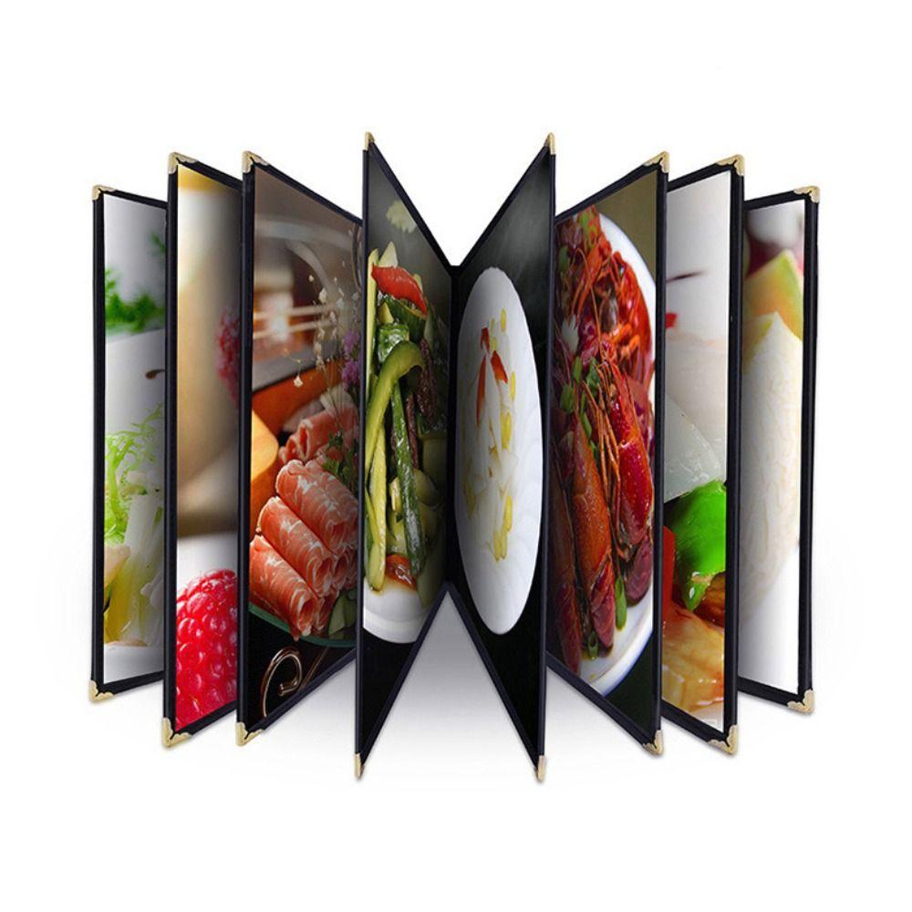 PVC Recipe Book Cover Transparent Menu Paper Holder Waterproof a4 Document Holder DIY Menu Making
