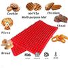 Silicone Cooking Mat Microwave Pyramid Baking Mat Fat Reducing Heat Resistant Sheet With Grid For Pizza Oven Grling BBQ Roasting