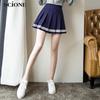 SCIONE женская плиссированная юбка с эластичной резинкой на талии, короткая юбка для девочек, милая теннисная юбка с высокой талией, сексуальная юбка